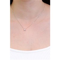 Collana Comete Donna Storia Di Luce in Oro bianco Diamante 0.06 Ct GLB 1418 - GLB 1418